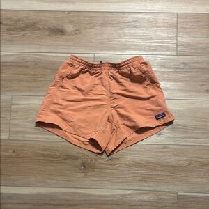 Patagonia Baggies: Orange Lightweight Elastic Waist